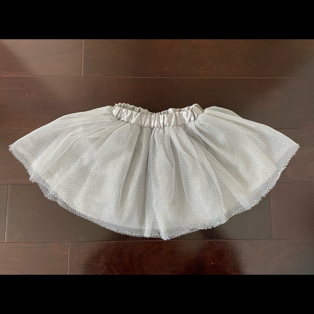 Silver glitter tutu, toddler 1-4y